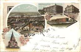 Gruss Aus Riesa - Litho - Riesa