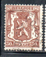 BELGIQUE BELGIE BELGIO BELGIUM 1935 1948 COAT OF ARMS LION 30c USED OBLITERE' USATO - Usados