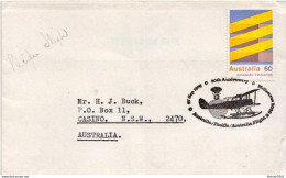 Postal History: Australia Pacific Flight Cover With Several Cancels - Brieven En Documenten