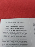 Doodsprentje Emilie Maria Clemminck / Lochristi 1/12/1910 Sint Amandsberg 11/4/1975 ( Frans Verschueren ) - Religion & Esotérisme