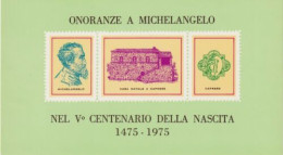 ITALIA 1975 MICHELANGELO V° CENTENARIO DELLA NASCITA - Erinofilia