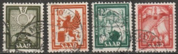 Saarland1949 MiNr.278, 279, 280, 281  O Gestempelt Bilder Aus Industrie Und Handel, Landwirtschaft ( B1447 ) - Oblitérés