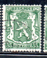 BELGIQUE BELGIE BELGIO BELGIUM 1935 1948 COAT OF ARMS LION 35c USED OBLITERE' USATO - Oblitérés