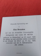 Doodsprentje Elza Brocatus / Brasschaat 22/3/1986 - 19/8/1984 ( Louis De Meyer ) - Religion & Esotérisme