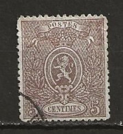 Belgique N° 25  (1866) - 1866-1867 Kleine Leeuw