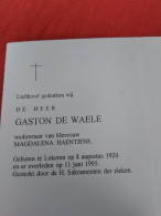 Doodsprentje Gaston De Waele / Lokeren 8/8/1920 - 11/6/1995 ( Magdalena Haentjens ) - Religion & Esotérisme