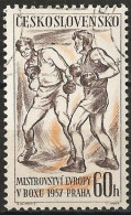 Czechoslovakia 1957 - Mi 1015 - YT 904 ( European Boxing Championships ) - Usati