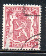 BELGIQUE BELGIE BELGIO BELGIUM 1935 1948 1938 COAT OF ARMS LION 40c USED OBLITERE' USATO - Usados