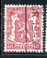 BELGIQUE BELGIE BELGIO BELGIUM 1935 1948 1938 COAT OF ARMS LION 40c USED OBLITERE' USATO - Oblitérés