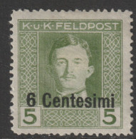 Feldpost Italien 1918 ANK/Mi: 4* MLH [4x] - Neufs