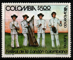 11- KOLUMBIEN - 1980- MI#:1451-MNH- “GRUPO LLANERO”, TRADITIONAL MUSIC- ARP - Colombie