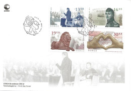 Norway 2014  200th Anniversary Of The Constitution (I)  Mi 1855 - 1858 FDC - Cartas & Documentos