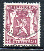 BELGIQUE BELGIE BELGIO BELGIUM 1935 1948 1938 COAT OF ARMS LION 40c USED OBLITERE' USATO - Oblitérés