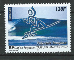 French Polynesia / Polynésie Française 2002 "Taapuna Master 2002" Surfing Competition, Tahiti. MNH** - Cartas & Documentos