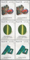 BRAZIL - BLOCK OF SIX BRAZILIAN GEMSTONES 1998 - MNH - Other & Unclassified