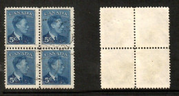 CANADA   Scott # 288 USED BLOCK Of 4 (CONDITION AS PER SCAN) (CAN-208) - Blocs-feuillets