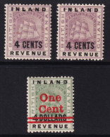 Guayana Británica, Fiscales, 1888-89 Y&T. 4I, 4II, 20, MH. - British Guiana (...-1966)