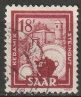 Saarland1949 MiNr.282  O Gestempelt Bilder Aus Industrie Und Handel, Landwirtschaft ( B772 ) - Oblitérés