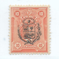 PERU 1930 TYPE OF 1924 WITH COAT OVERPRINTED IN BLACK SCOTT 268 MINT HINGED - Pérou