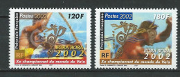French Polynesia / Polynésie Française 2002 The 10th World Outrigger Canoe Championship.Sport.kayaking & Canoeing. MNH** - Covers & Documents
