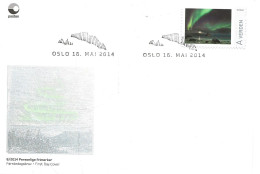 Norway 2014  My Stamp. Nordlys / Northern Lights  Mi 1859  FDC - Covers & Documents