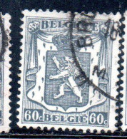 BELGIQUE BELGIE BELGIO BELGIUM 1935 1948 1941 COAT OF ARMS LION 60c USED OBLITERE' USATO - Usados