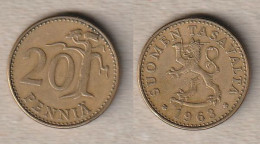 02278) Finnland, 20 Penniä 1963 - Finlande