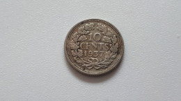 PAYS-BAS WILHELMINA 10 CENTS 1937 ZILVER/ARGENT/SILVER/SILBER/PLATA/ARGENTO COTES : 1€-2€-4€-7€ - 10 Centavos