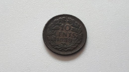 PAYS-BAS WILHELMINA 10 CENTS 1939 ZILVER/ARGENT/SILVER/SILBER/PLATA/ARGENTO COTES : 1€-2€-4€-7€ - 10 Centavos