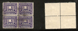 CANADA   Scott # J 11 USED BLOCK Of 4 (CONDITION AS PER SCAN) (CAN-212) - Hojas Bloque