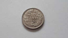 PAYS-BAS WILHELMINA 10 CENTS 1941 ZILVER/ARGENT/SILVER/SILBER/PLATA/ARGENTO COTES : 1€-2€-4€-7€ - 10 Cent