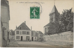 LIMEIL  BREVANNES - PLACE DE L'EGLISE -  ANNEE 1909 - Limeil Brevannes