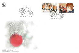 Norway 2014  Christmas, Boys Choir "Sølvguttene"  Children's Musical "Putti Plutti Pott" Per Aspelin  Mi 1866-1867 FDC - Briefe U. Dokumente