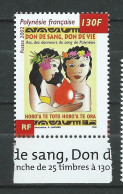 French Polynesia / Polynésie Française 2002 Blood Donation. MNH** - Brieven En Documenten