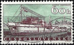 Czechoslovakia 1960 - Mi 1180 - YT 1063 ( River Tug "Komárno" ) - Used Stamps