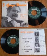 RARE French EP 45t BIEM (7") GEORGES BRASSENS «Chanson Pour L'Auvergnat» (3eme Série, 196?) - Verzameluitgaven