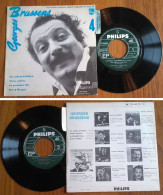 RARE French EP 45t BIEM (7") GEORGES BRASSENS «Les Sabots D'Hélène» (4eme Série, Lang, 196?) - Collectors