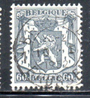 BELGIQUE BELGIE BELGIO BELGIUM 1935 1948 1941 COAT OF ARMS LION 60c USED OBLITERE' USATO - Oblitérés