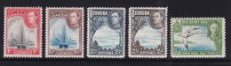 Bermudas, 1934-41 Y&T. 104, 105, 108, 109, 112, MNH. - Bermuda