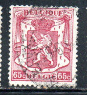 BELGIQUE BELGIE BELGIO BELGIUM 1935 1948 1946 COAT OF ARMS LION 65c USED OBLITERE' USATO - Gebruikt