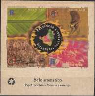 BRAZIL - BLOCK OF FOUR PRESERVATION OF NATURAL RESERVES (AROMATIC STAMP) 1999 - MNH - Environment & Climate Protection