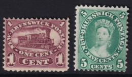 New-Brunswick, 1860-63 Y&T. 4, 6, (*) - Unused Stamps
