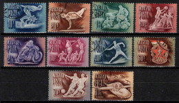 Hongrie 1950 Mi 1929-38 (Yv 971-5+PA 106-10), Obliteré - Usati