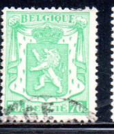 BELGIQUE BELGIE BELGIO BELGIUM 1935 1948 1945 COAT OF ARMS LION 70c USED OBLITERE' USATO - Usati