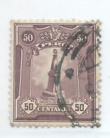 PERU 1931 STATUE OF MARIA BELLIDO 50C VIOLET USED SCOTT 281 MICHEL 247 - Pérou