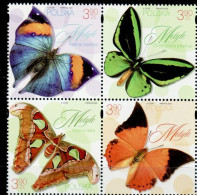 POLAND 2024 FAUNA Animals. Insects BUTTERFLIES - Fine Set MNH - Unused Stamps