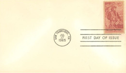 U.S.A.. -1965 -  FDC STAMP OF 100th ANNIVERSARY OF DANTE. - Storia Postale