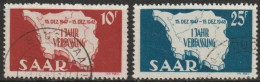 Saarland 1948 Mi-Nr.260 - 261 O Gestempelt 1. Jahr Des Verfassung ( B 1450) Günstige Versandkosten - Oblitérés