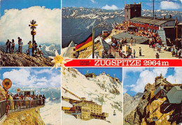 Zugspitze, 2964 M Ostgipfel Mit Kreuz, 2964 M Münchner Haus - Grenzübergang Schneefernerhaus, 2650 M- Bayer. Zugs (2081) - Zugspitze