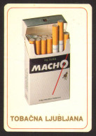MACHO Cigarettes 1991 Pocket Calendar Tobacna Ljubljana SLOVENIA #39938 - Petit Format : 1991-00